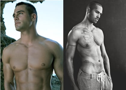 (left) Adam Bouska; (right) David Todd Model Management