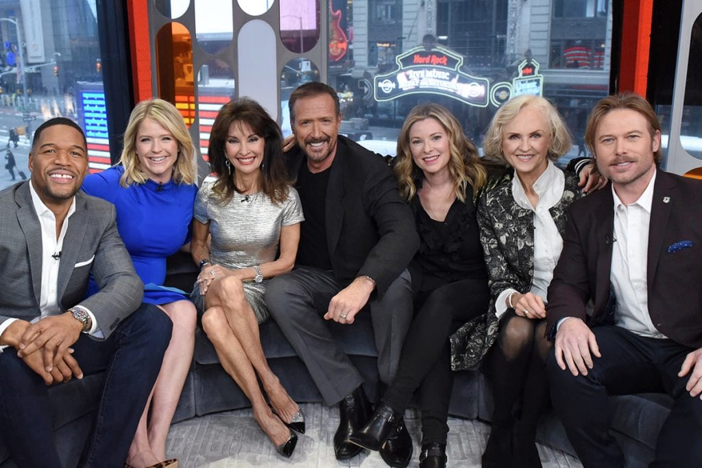 All My Children, Michael Strahan, Sara Haines, Strahan & Sara, SUSAN LUCCI, WALT WILLEY, CADY MCCLAIN, JILL LARSON, JACOB YOUNG